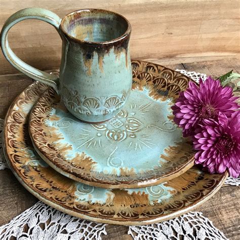 etsy dinnerware sets|decorative dinnerware sets.